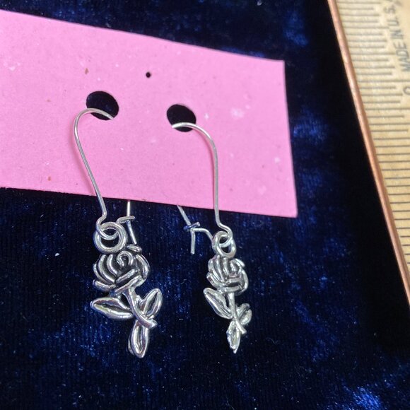 Handmade Jewelry - 🦚 10 for $10 🦚 Victorian Rose Charm Earrings
